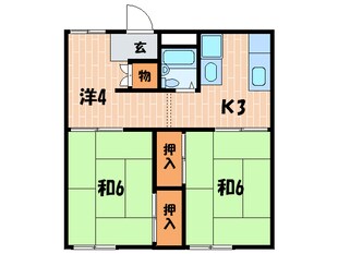 三浦マンションの物件間取画像